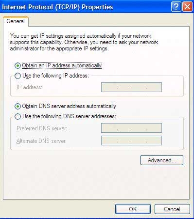 Internet Protocol (TCP/IP) Properties dialog