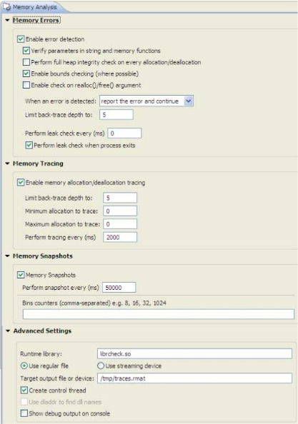 Memory Analysis tool